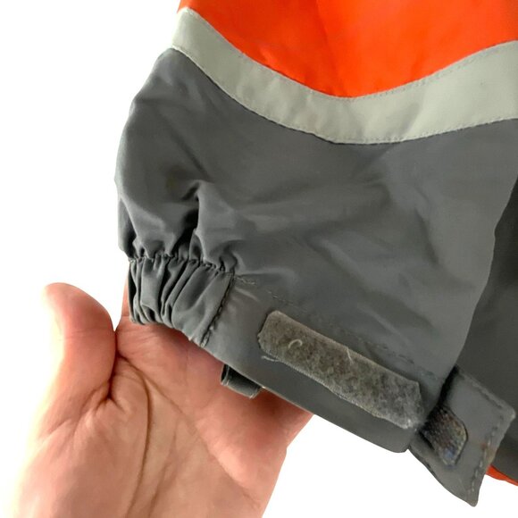 L.L. Bean Kids S8 Gray & Orange Winter Jacket Outdoor Casual Snowboard Ski Winte - Picture 3 of 5